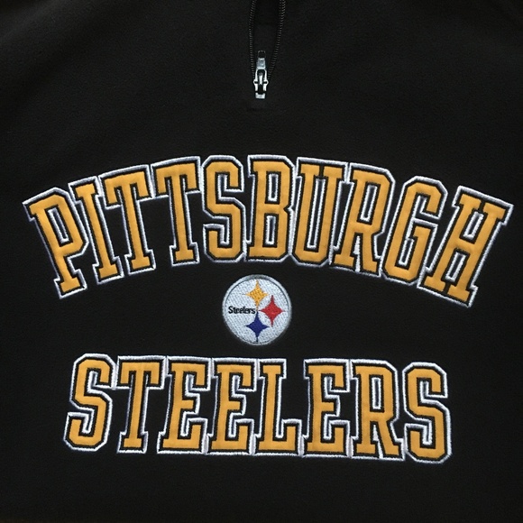 Reebok x NFL STEELERS 1/4 Zip Fleece Pullover - Picture 5 of 6
